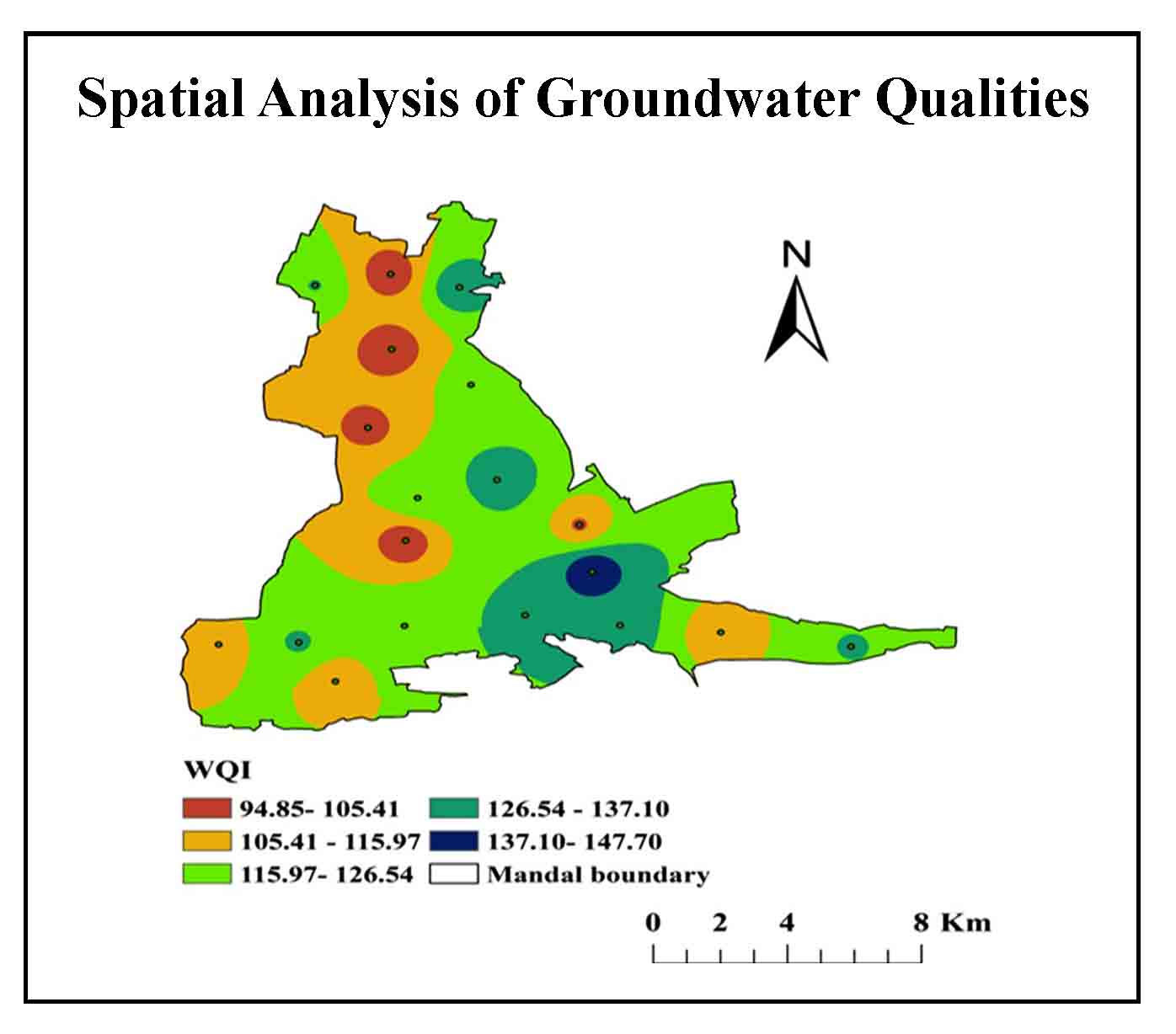 Spatial Analysis of Groundwater Qualities in Vempalle Mandal of YSR District, Andhra Pradesh, India using Geospatial Techniques
